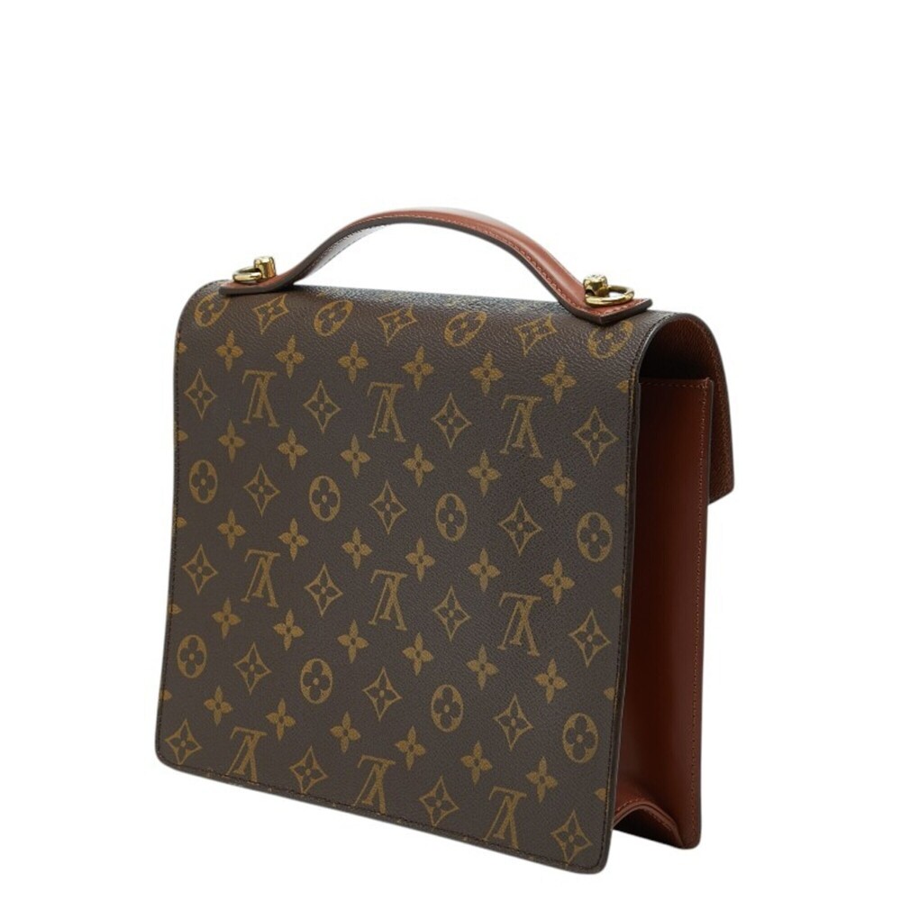 LOUIS VUITTON Brown Monogram Leather Shoulder Bag - Picture 2 of 11